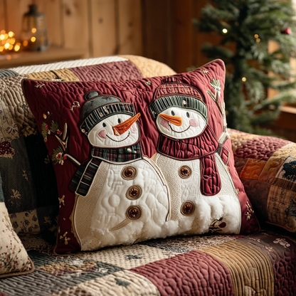 Snow Friends Classic Quilted Pillow Case NCU0XD2078