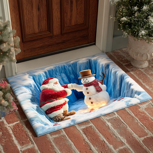 Santa Snowman Doormat NCU0HH1114
