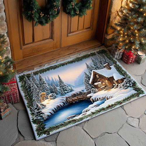 Winter Pine Woodland Doormat NCU0TD1840