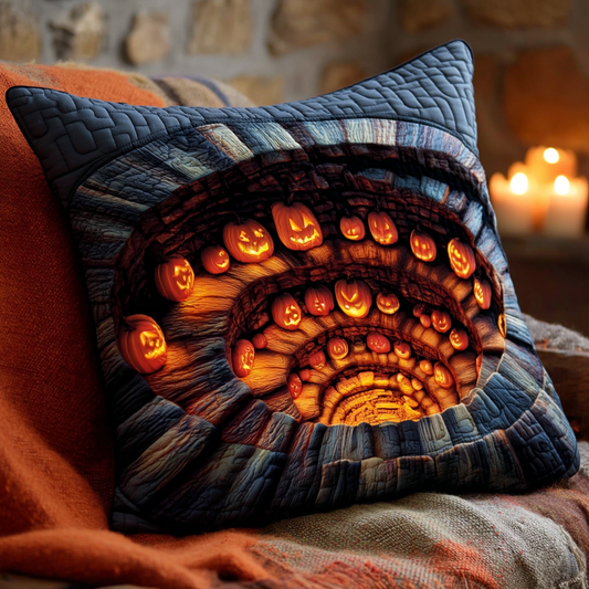Endless Pumpkin Abyss Quilted Pillow Case NCU0XD939