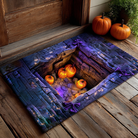 Haunted Pumpkin Pit Doormat NCU0XD905