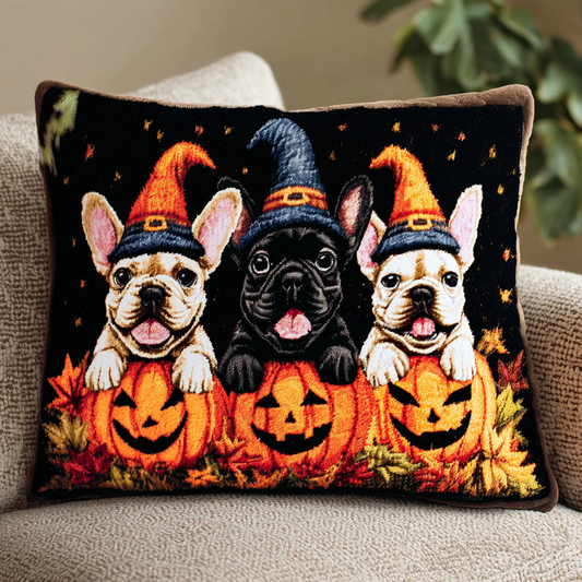 Cute French Bulldog Quilted Pillow Case NCU0HH546