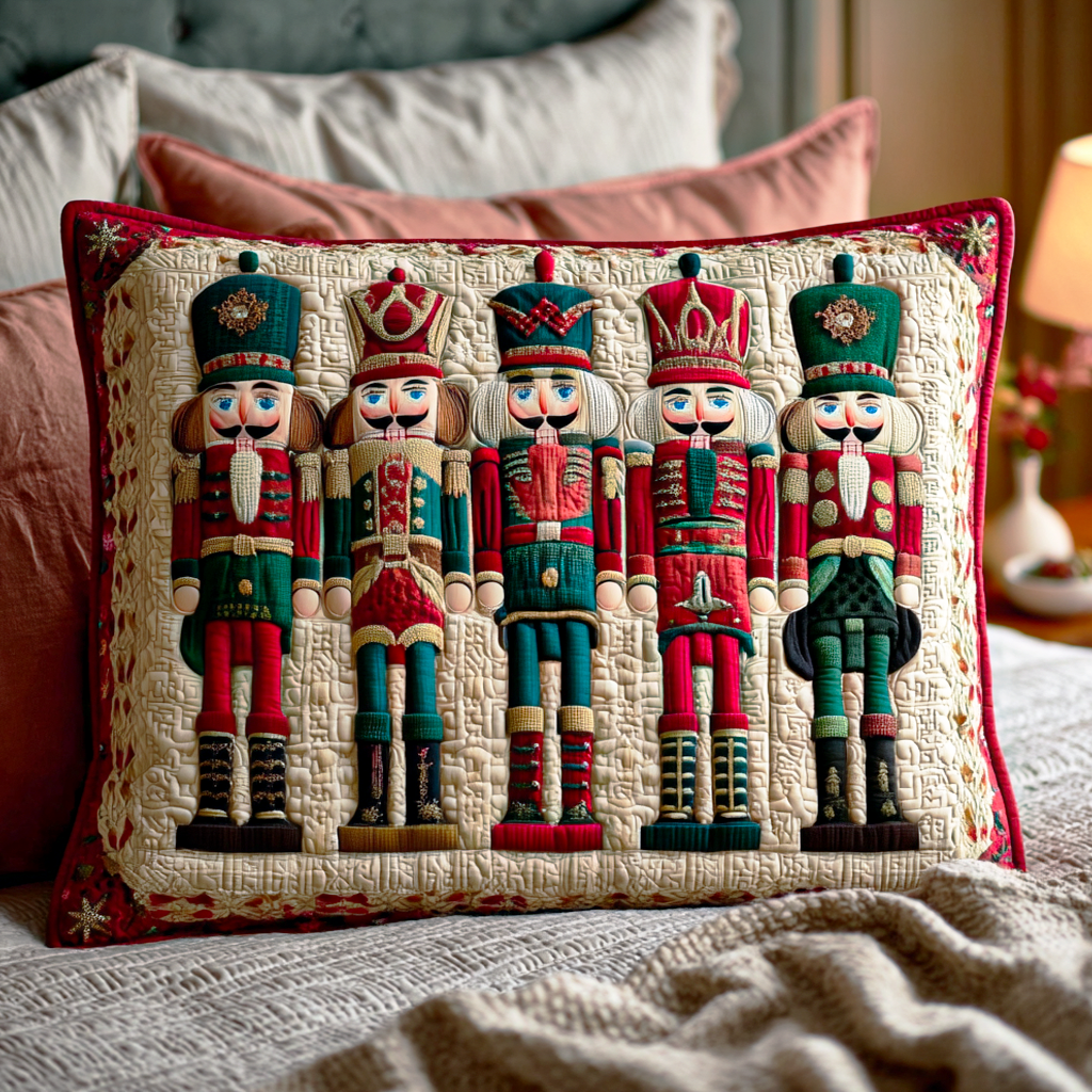 Nutcracker Parade Quilted Bedding Pillow Case NCU0TD1941