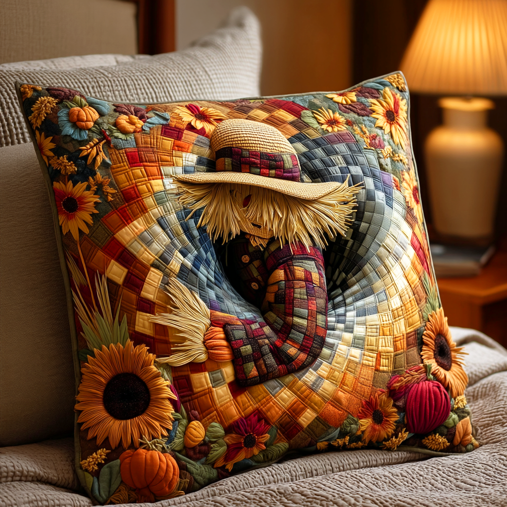 Night Scarecrow Quilted Pillow Case NCU0TD484