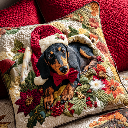 Dachshund Frost Quilted Pillow Case NCU0TD437