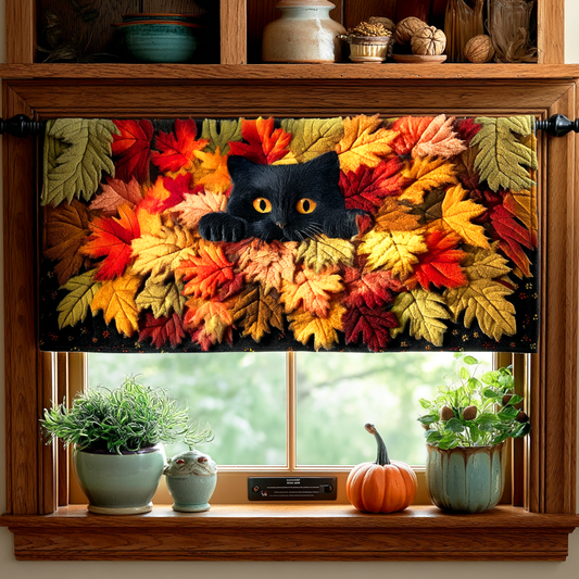 Amber Leaf Quilted Valance NCU0TD653