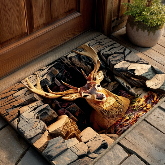 Rustic Deer Doormat NCU0XD990