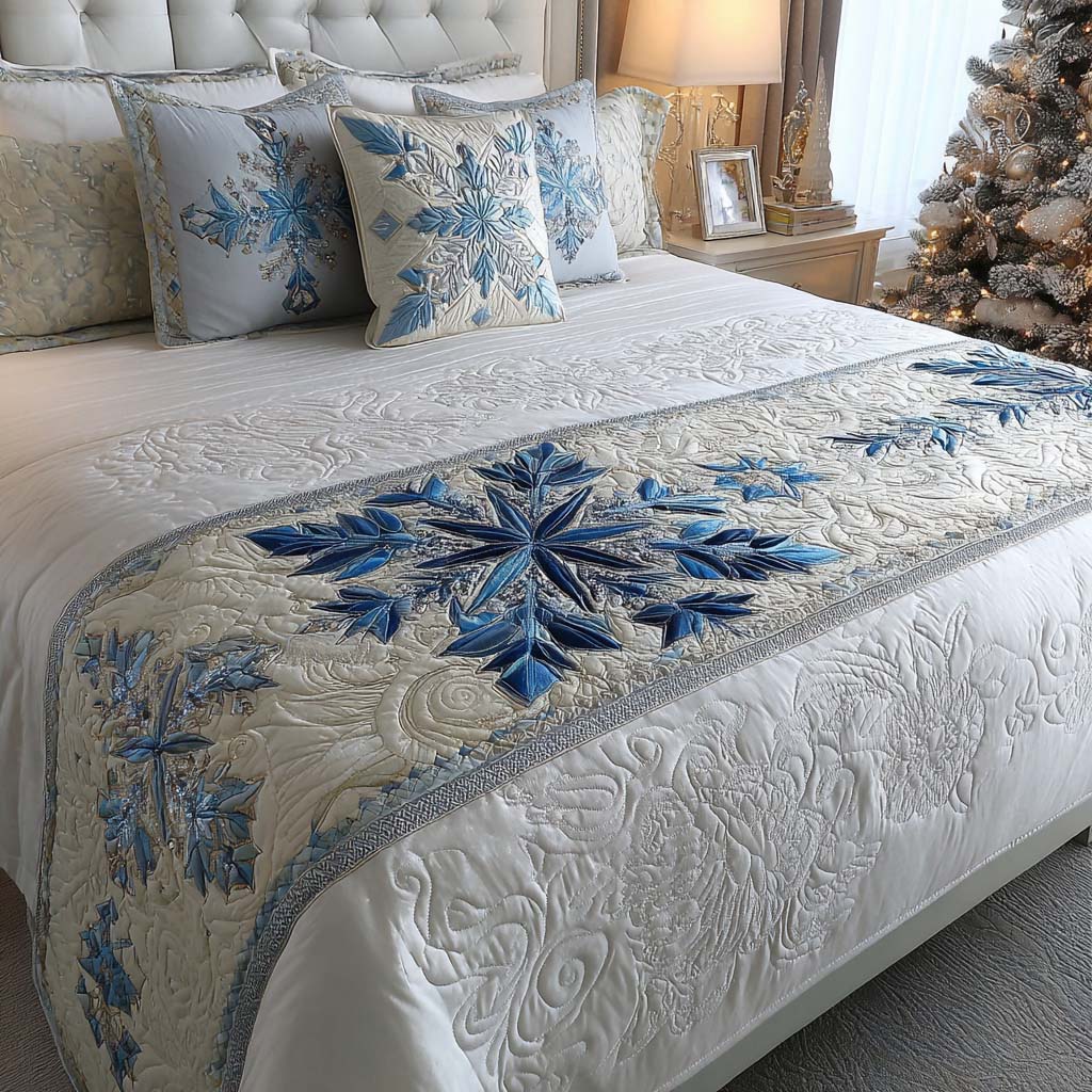 Nordic Star Quilted Bed Runner NCU0XD789