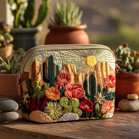 Tucson Bloom Quilted Zipper Pouch NCU0XD062