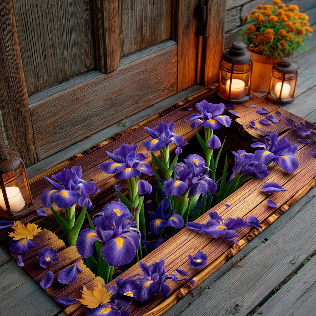 Iris Garden Doormat NCU0XD992