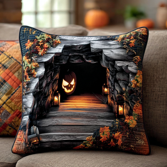 Pumpkin Passage Quilted Pillow Case NCU0XD776