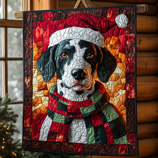 Festive Dalmatian Star Quilted Blanket NCU0XD643