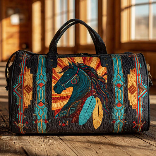 Sunrise Horse Quilted Duffle Bag NCU0XD402