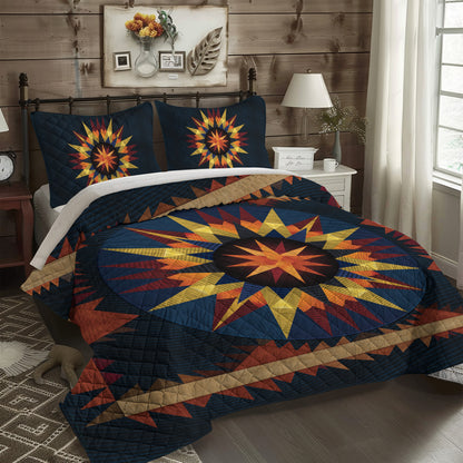 Native Meteor 3-Piece Quilted Bedding Set NCU0TH615