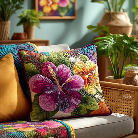 Tropical Bloom Quilted Pillow Case NCU0TV533