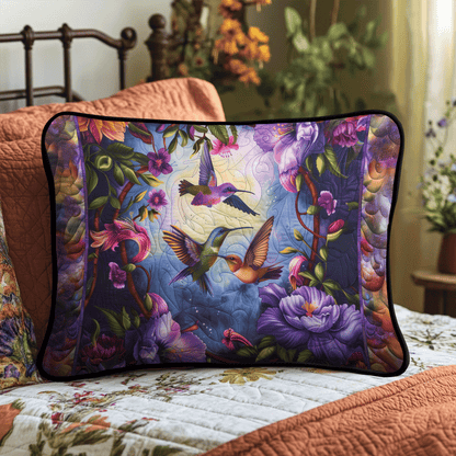 Dreamy Hummingbirds Quilted Bedding Pillow Case NCU0TH2960