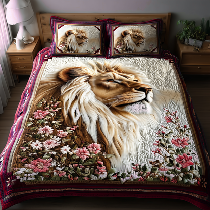 Noble Lion V2 3-Piece Quilted Bedding Set NCU0DK9087