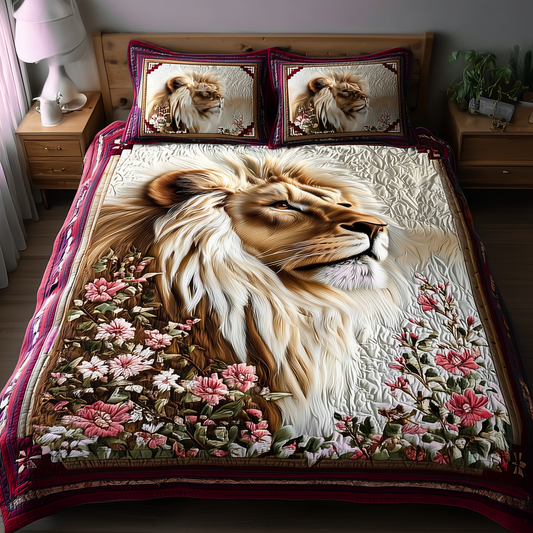 Noble Lion V2 3-Piece Quilted Bedding Set NCU0DK9087