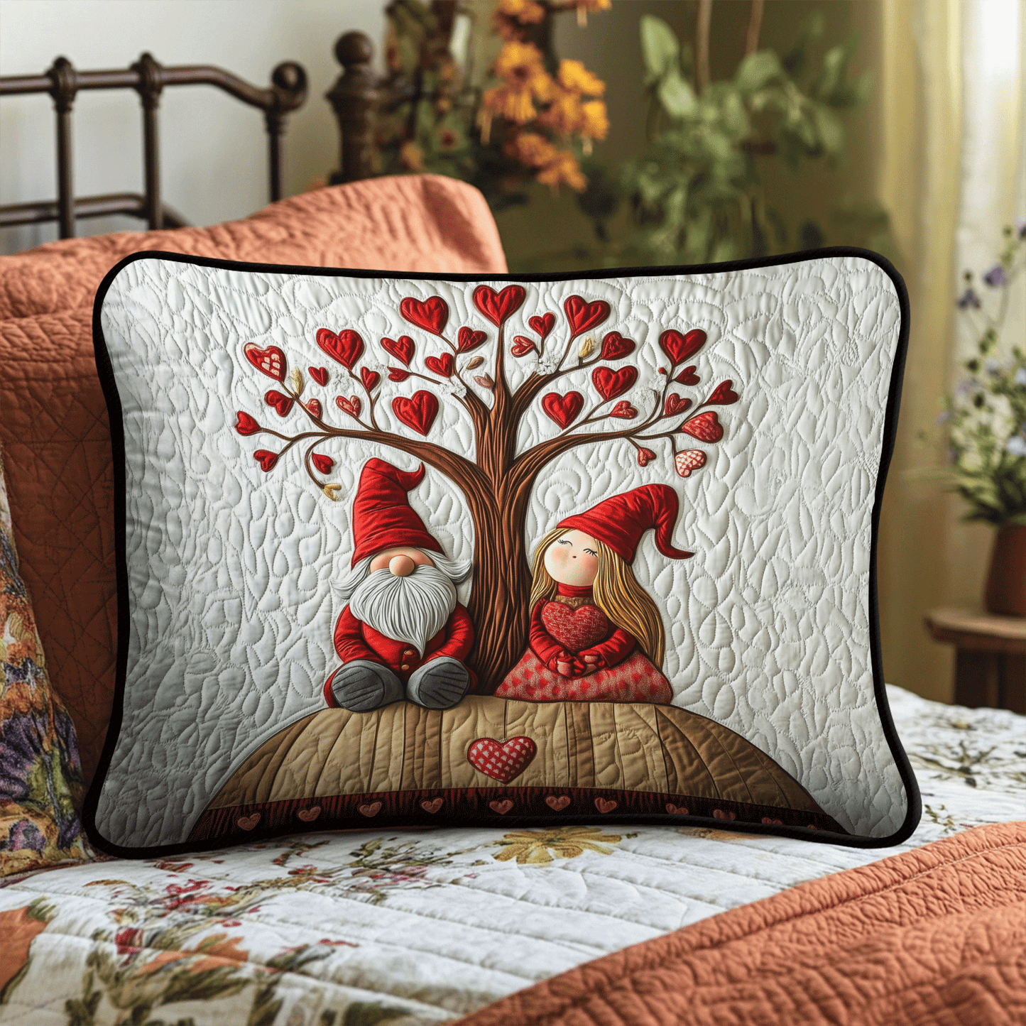 Gnome Harmony Quilted Bedding Pillow Case NCU0TH2962