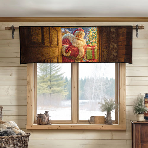 Santa Joy Ride Quilted Valance NCU0TD1462