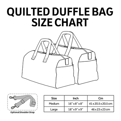 Festive Christmas Train Quilted Duffle Bag NCU0HH614