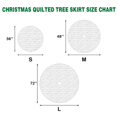 Snowy Smiles Christmas Quilted Tree Skirt NCU0NT1512