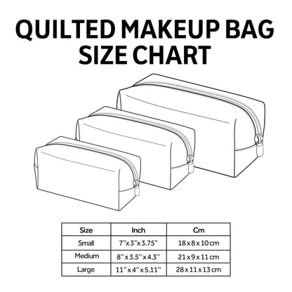 Sparkle Ornament Quilted Makeup Bag NCU0PT9509