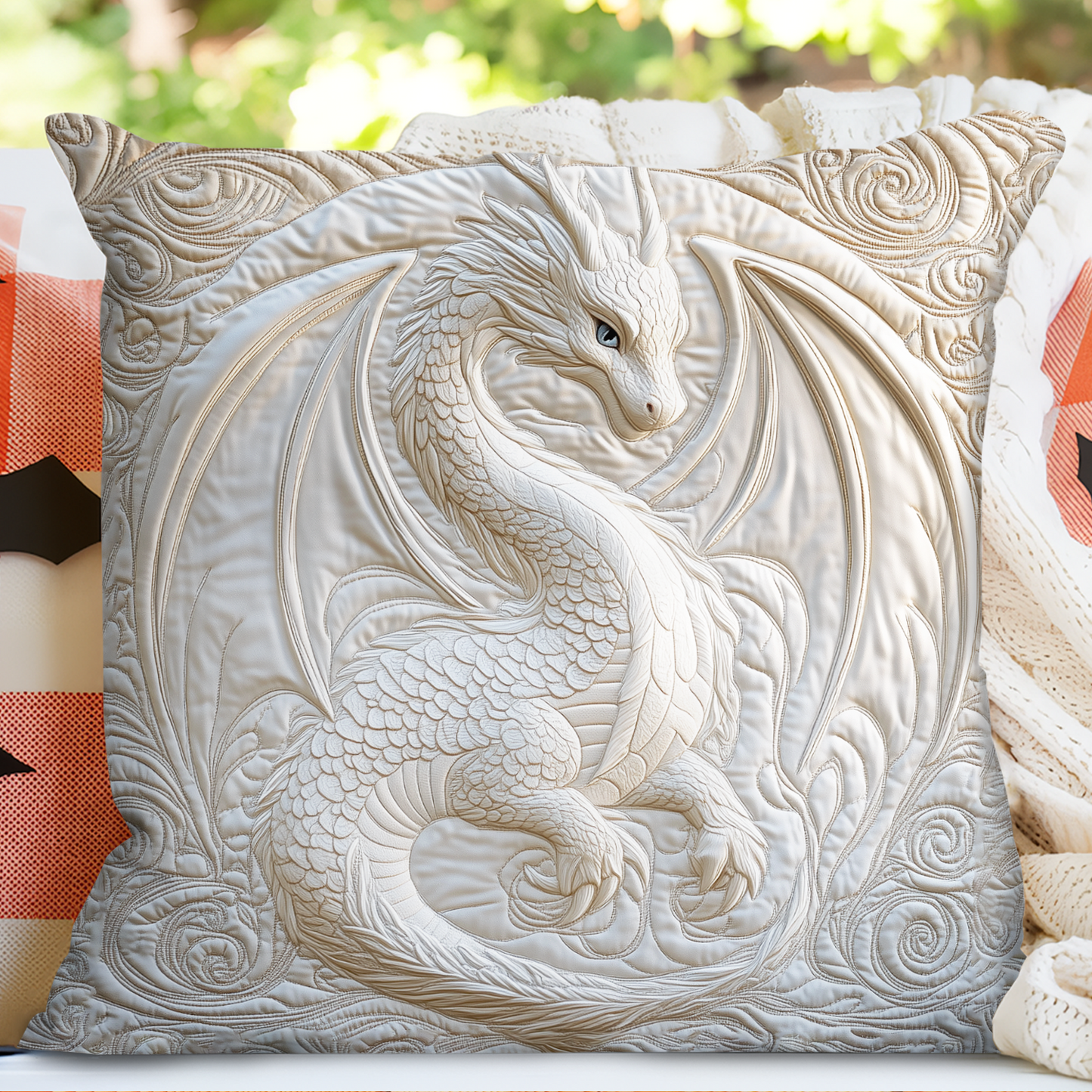 Celestial Dragon Quilted Pillow Case NCU0VH1736