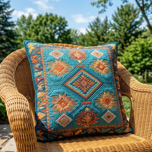 Turquoise Mesa Quilted Pillow Case NCU0VL3257