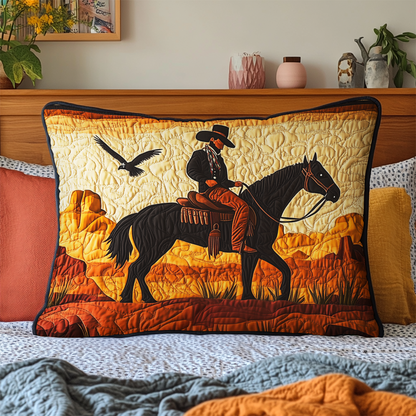 Desert Cowboy Quilted Bedding Pillow Case NCU0VH822