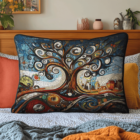 Ancient Wisdom Quilted Bedding Pillow Case NCU0VL845