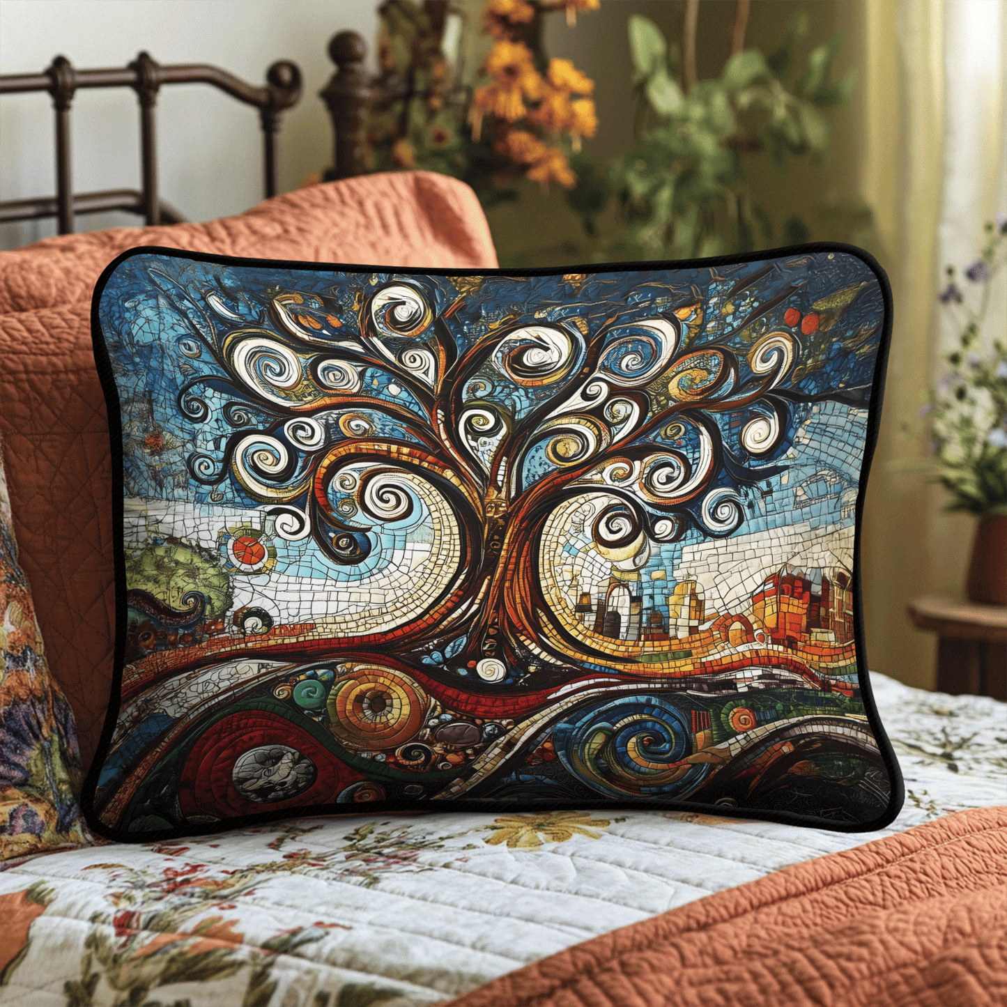Ancient Wisdom Quilted Bedding Pillow Case NCU0VL845