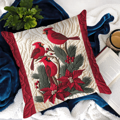 Crimson Wings Quilted Pillow Case NCU0TH2155